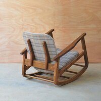 Solid Wood Rocking Chair Wooden Rocking Chair Teakwood Rocking Chair Residential Loose Furniture