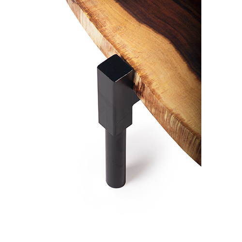 Wooden Centre Table Wooden Coffee Table Live Edge Table Centre Table with Metal Leg