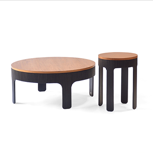 Wooden Side Table Wooden Coffee Table Strip legs