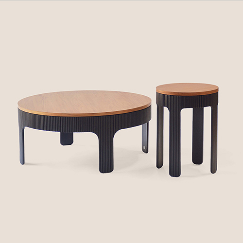 Wooden Side Table Wooden Coffee Table Strip legs