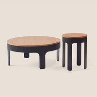 Wooden Side Table Wooden Coffee Table Strip legs