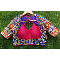 Designer Embroidery Sleeve Blouse - Cotton Material, Available Sizes S, M, XL | Modern Design with Intricate Sleeve Embroidery, Washable for Easy Care, Suitable for All Seasons
