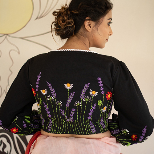 Hand Emboridery Full Sleeve Blouse
