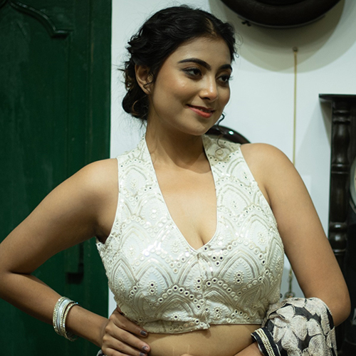 Designer Halter Sleeveless Blouse