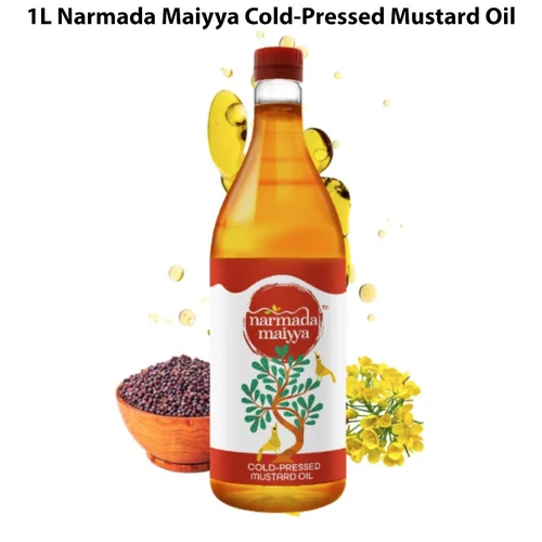 1L Narmada Maiyya Cold-Pressed Mustard Oil