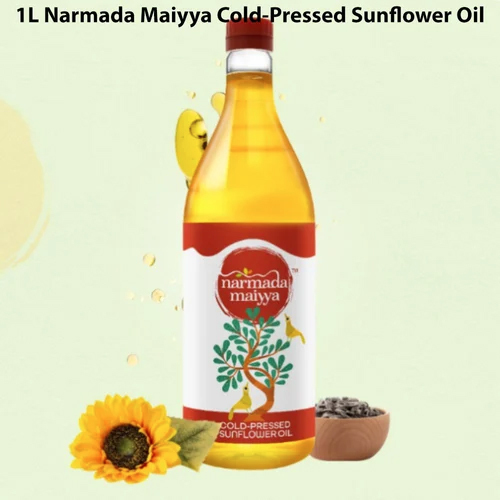 1L Narmada Maiyya Cold-Pressed Sunflower Oil