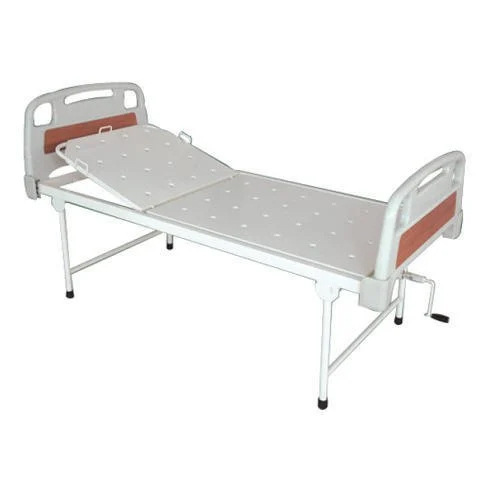 Electric Semi Fowler Bed - Metal Material, Portable Design, Manual Power Source, Sleek White Color | Versatile Adjustment for Patient Comfort