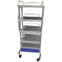 Hospital Monitor Trolley - Color: Silver