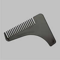 Black Beard Comb - Durable Plastic Material, Medium Size For Versatility , All Hair Types With 6-12 Months Shelf Life, Perfect For Styling And Setting Hair