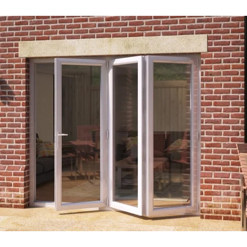10Mm Upvc Folding Door - Color: White