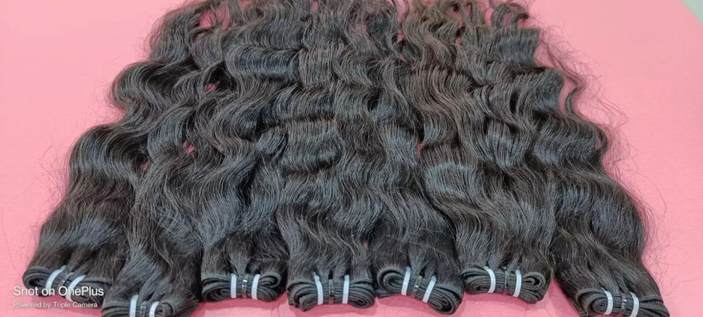 Exporter Sew In Weave Curly Human Hair Exenstion Weft Bundles 18in