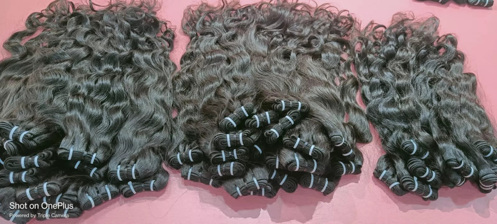 100% Natural Virgin Wavy Human Hair Extensions