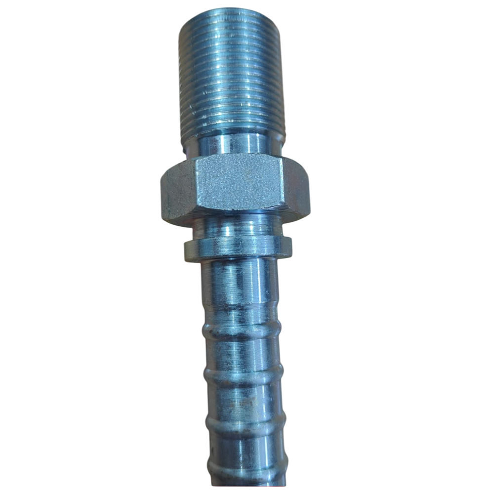 Ms Hydraulic Hose Male Nipple - Color: Silver