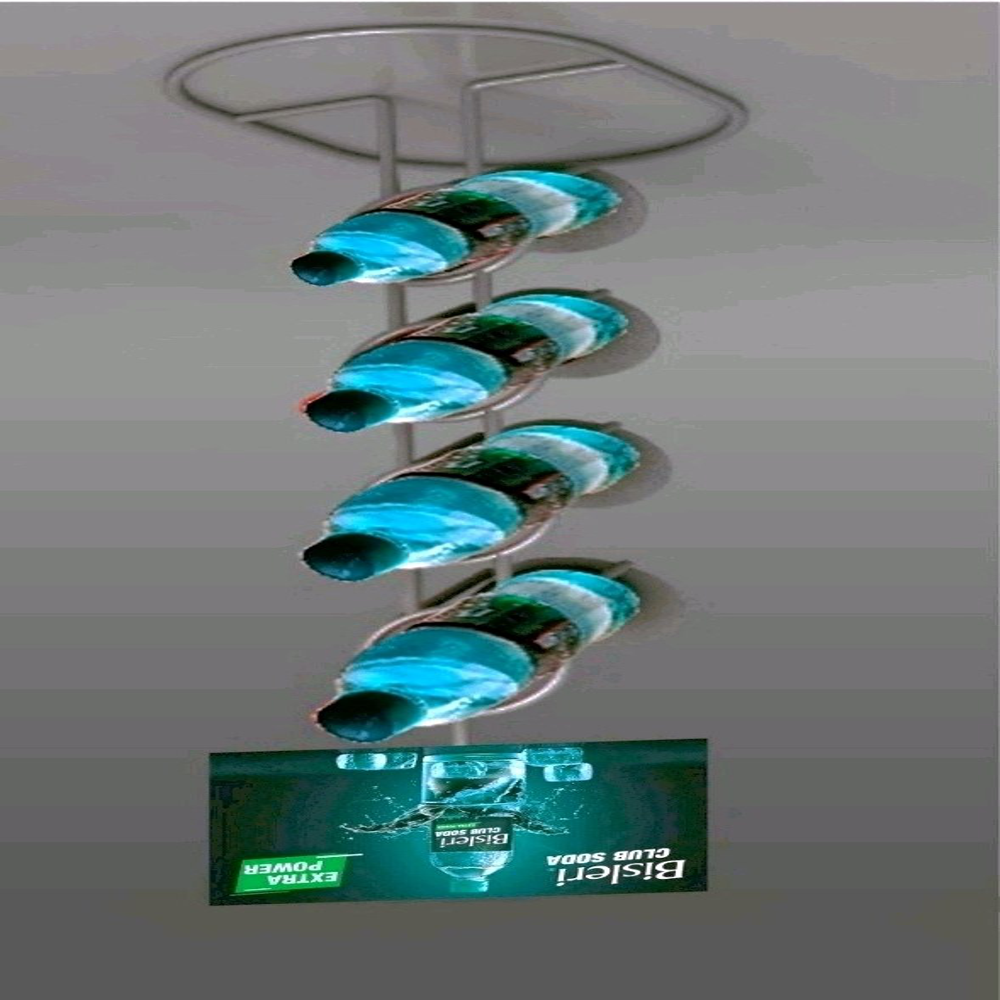 Bottle Holder Stand - Durable Metal | Versatile Design For Home Or Retail Use, Ideal For Organizing Bottles With Sturdy Base And Practical Functionality