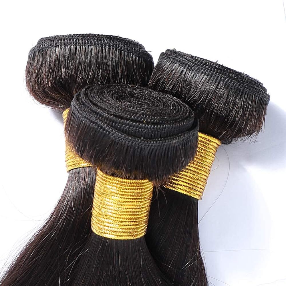 Straight Human Hair Bundles Brazilian Virgin Straight Bundles Hair Extensions Weave Hair Human Bundles For Black Woman