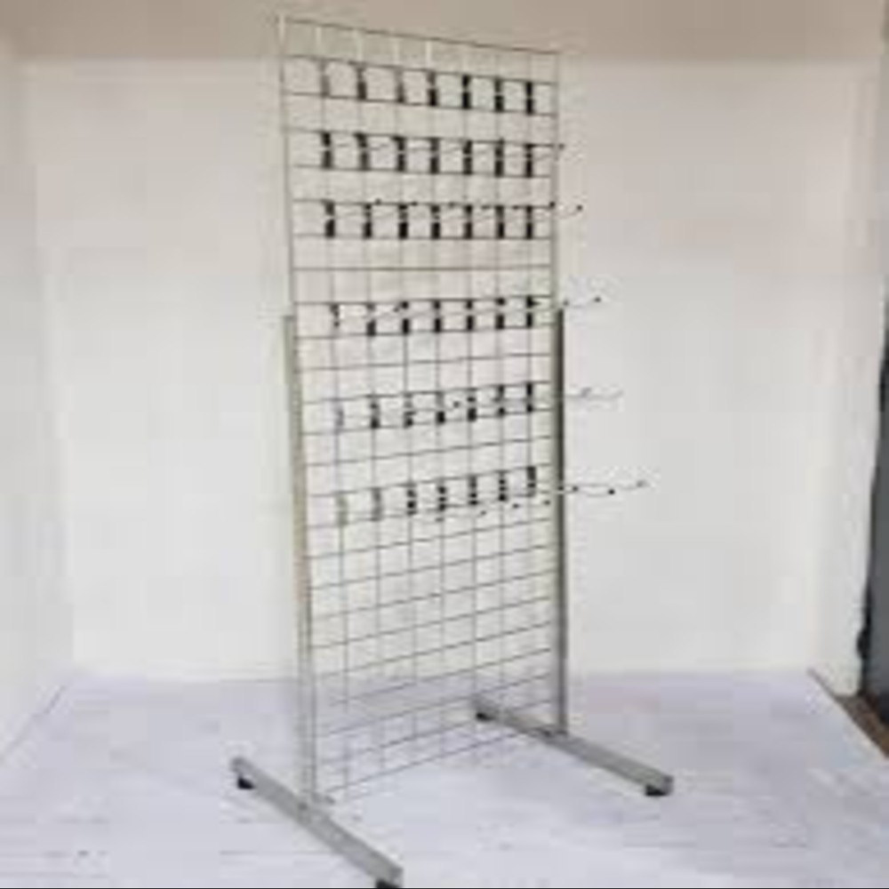 Silver Electronic Products Display Stand