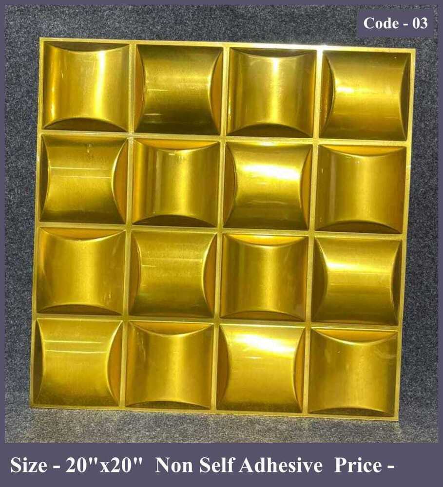 Latest 3d Panel Foam Sheet (20x20) - Pe Foam Material, 20x20 Inches, Self-adhesive & Moisture-resistant, Sound Insulation For Elegant Interiors