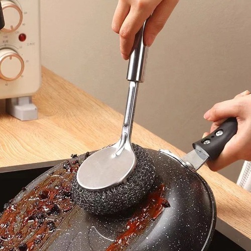 Steel Handle Scrubber