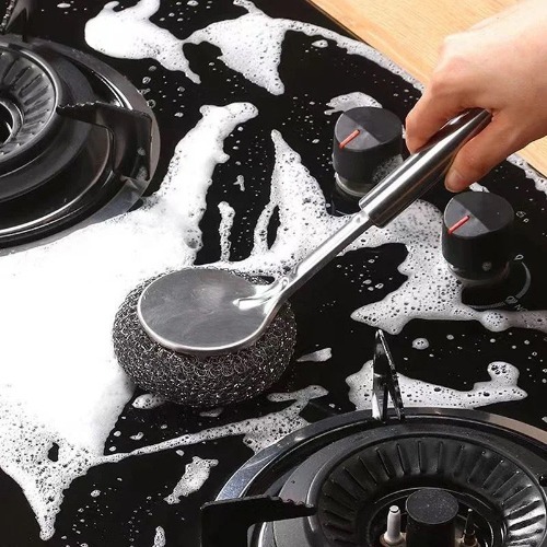Steel Handle Scrubber