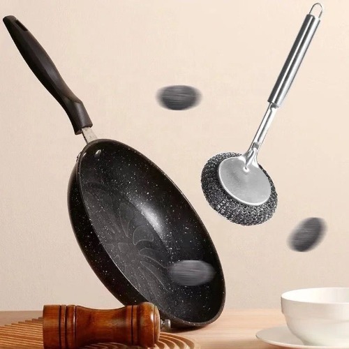 Steel Handle Scrubber