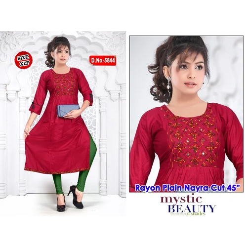 Regular Fit Nyra Cut Kurtis