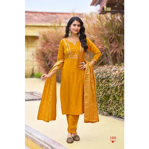 Ladies Designer Suit With Dupatta - Color: Different Available