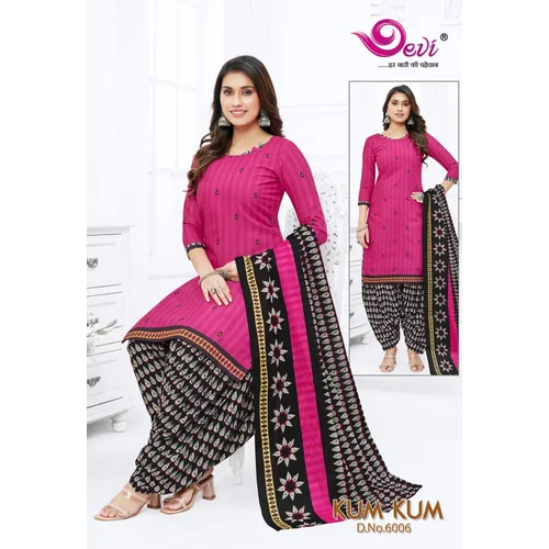 Ladies Patiala Salwar Suit - Color: Different Available