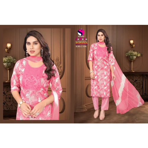 Ladies Embroidered Cotton Kurti