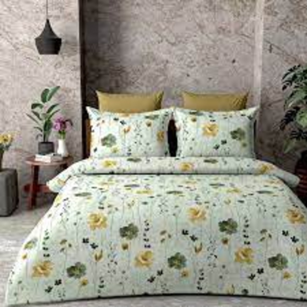 100% Cotton Printed Bedsheet - Density: 90*100 Kilogram Per Cubic Meter (Kg/m3)