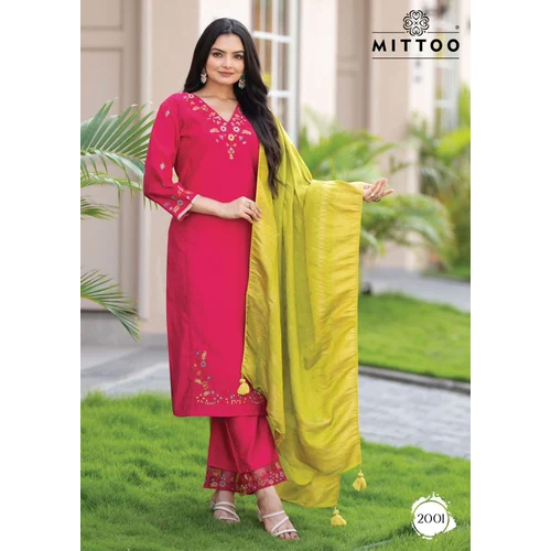 Ladies Cotton Salwar Suit - Color: Different Available