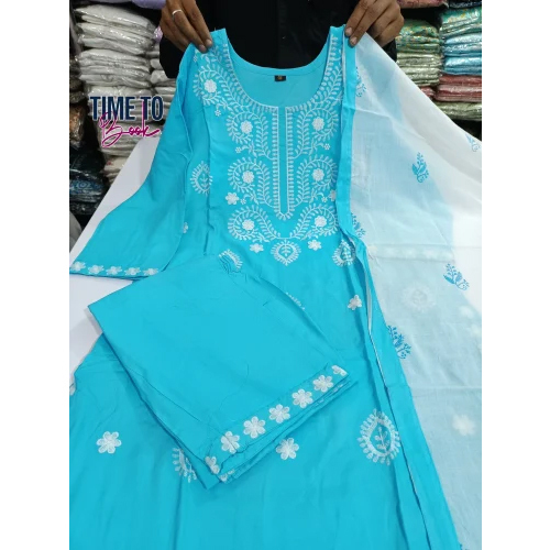 Ladies Designer Gown With Pant And Dupatta - Color: Different Available