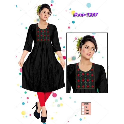 Rayon Nyra Cut Kurti