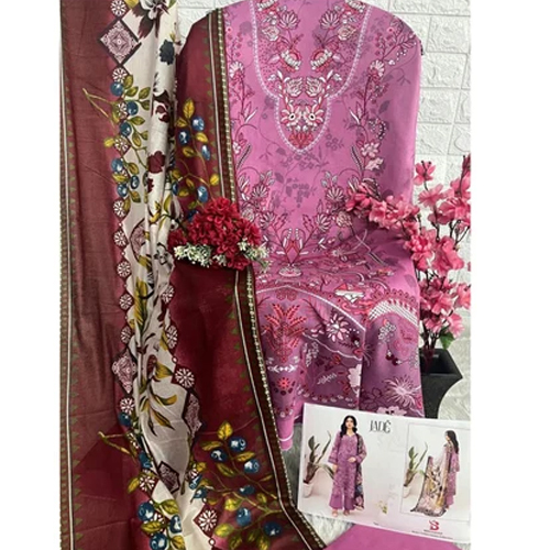 Ladies Pakistani Lawn Suit - Color: Different Available