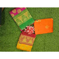 Hand Painted Bhagalpuri Silk Saree