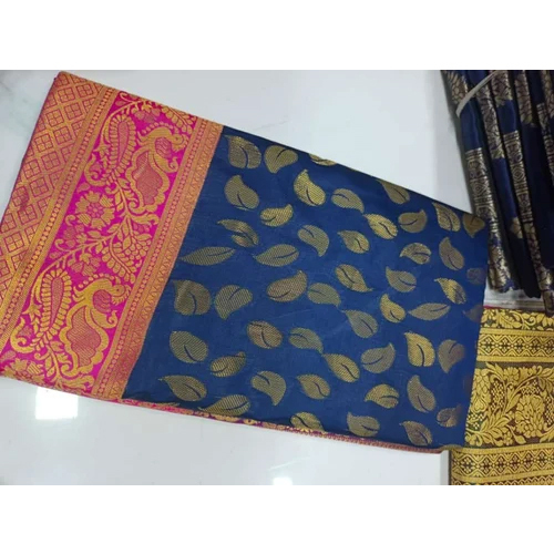 100% Banarasi Silk Saree - Color: Any Color