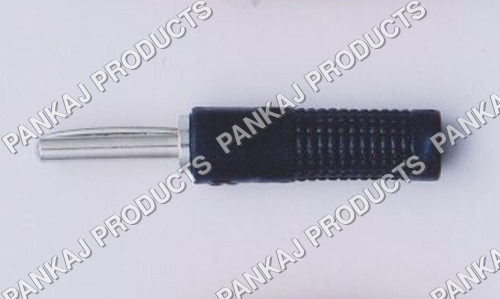 Electric 4mm Banana Plug - Color: Silver And Black