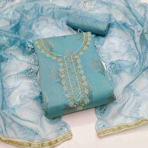 150 GSM 3 Piece Ladies Suit Dress Materials