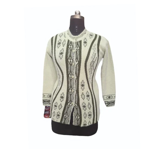 Full Sleeves Ladies Woolen Cardigan - Color: Different Available