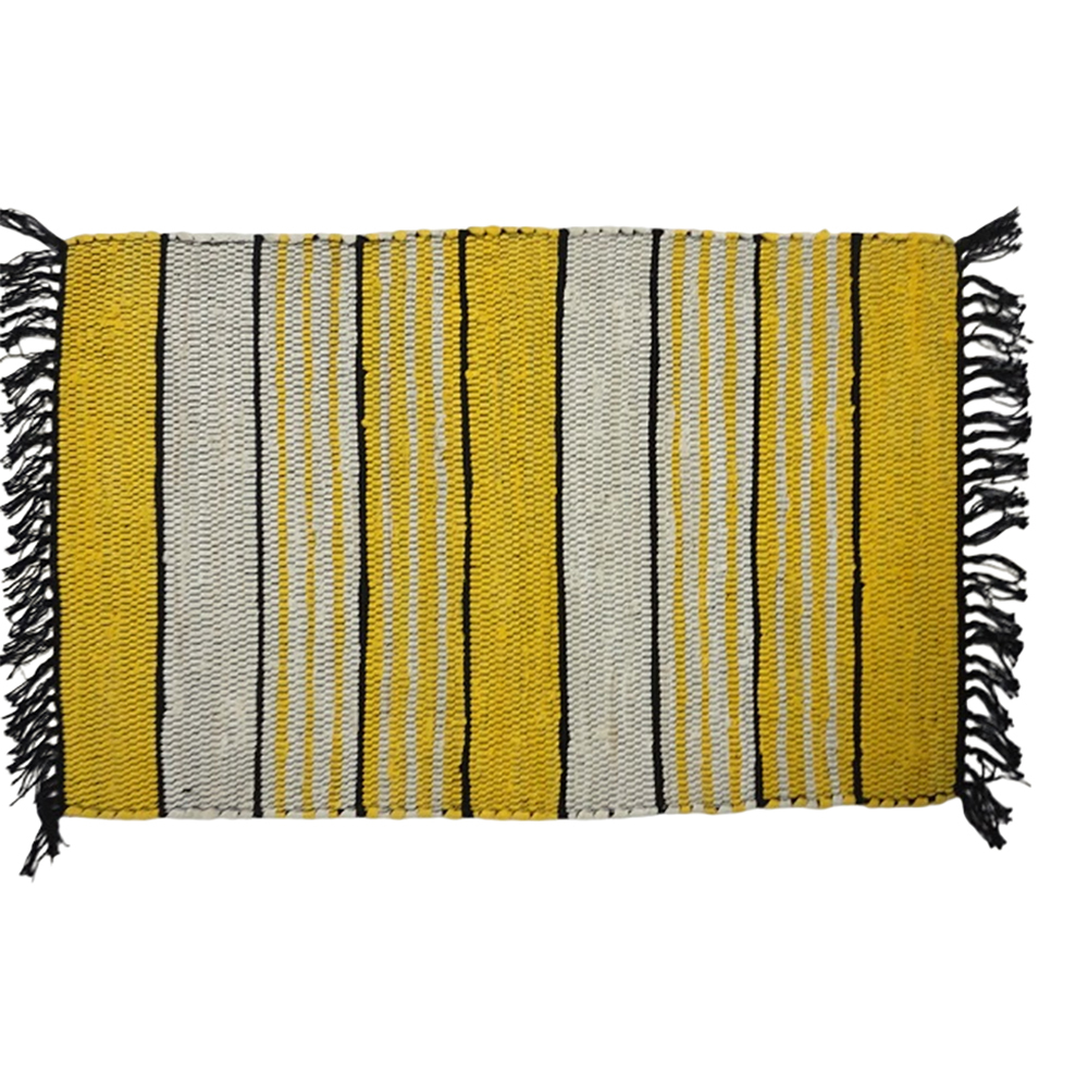 Rectangular Handwoven Durries - Design: Modern