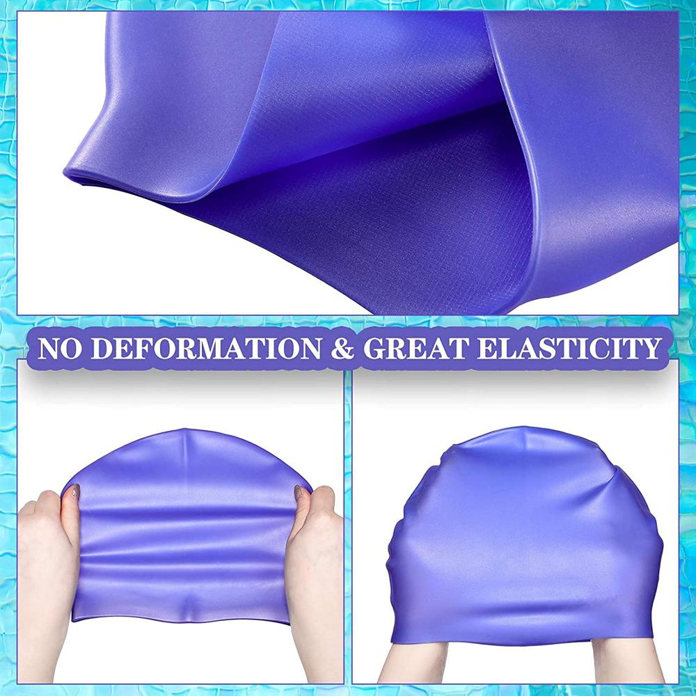 Unisex Adult Silicone Swim Cap Non-Slip Swimming Cap