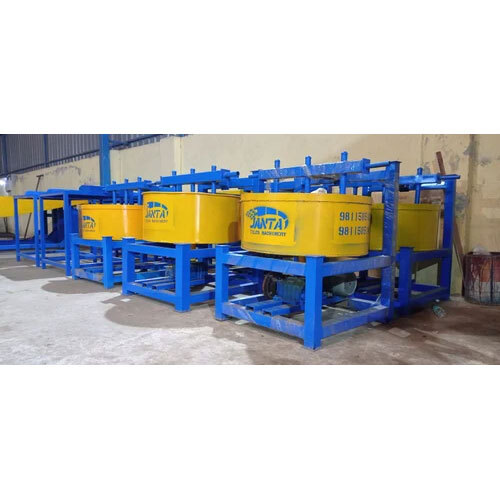 Paver Block Colour Mixer Machine - Color: Yellow & Blue