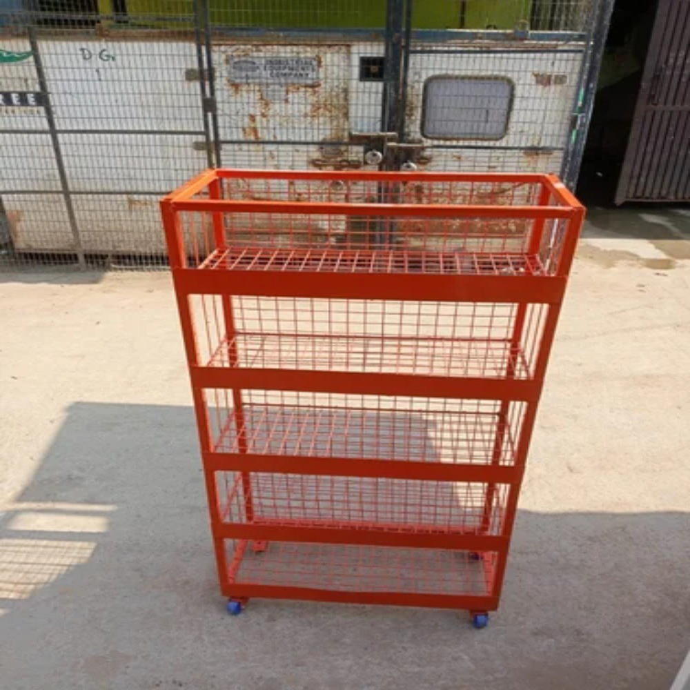 Chips Display Rack - Versatile Metal Frame, 5-tier Design, Ideal For Storing Snacks, Candy, And Bagged Goods, Space-saving Retail Solution