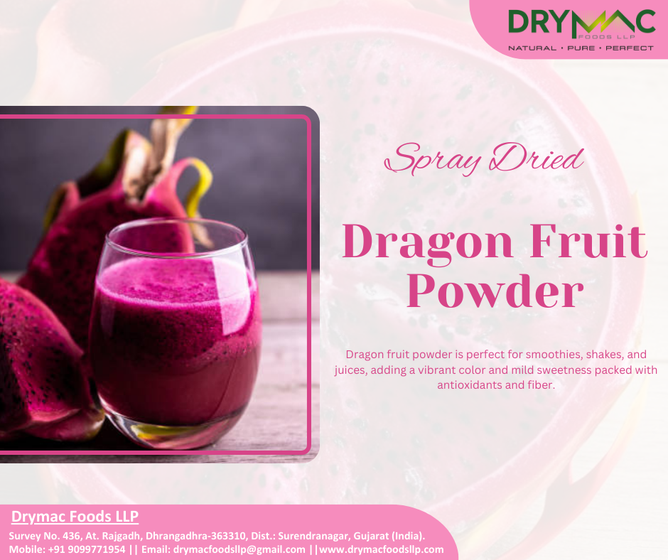 Dragon Fruit Spray Dried Powder - Fine, Water-soluble, Bright Pink | 12 Months Shelf Life, Ideal For Beverages, Health Foods, Bakery Products, Baby Foods, And Jellies