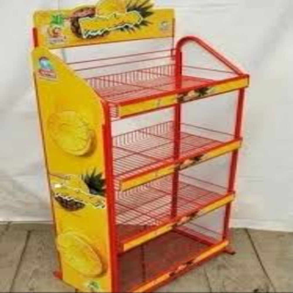 Snacks Display Rack - Durable Metal, Multi-tier Design | Versatile Organization For Chips, Candies, And Bagged Snacks