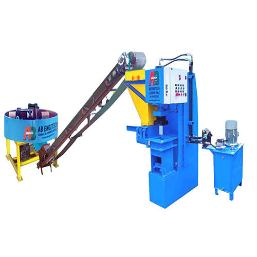 Abe01-P Auto Fly Ash Brick Machine - Color: Blue