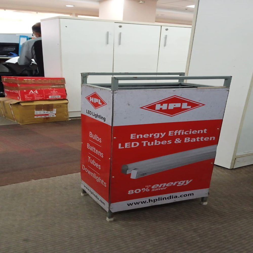 Led Batten Display Stand - Durable MDF Material, Sleek Design for Enhanced Advertising and Brand Visibility | Ideal for Retail Promotions
