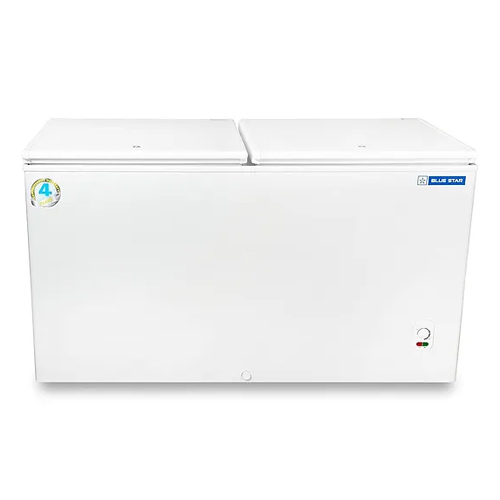 Blue Star Cf3-400Mpw Double Door Deep Freezer (400 L, White) - Color: White