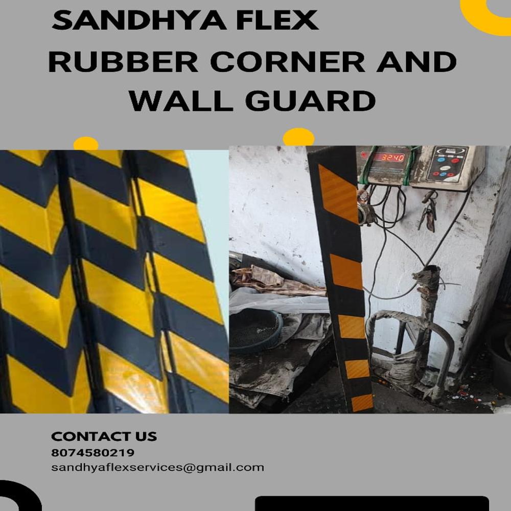 Rubber Corner Guard - Color: Yellow & Black