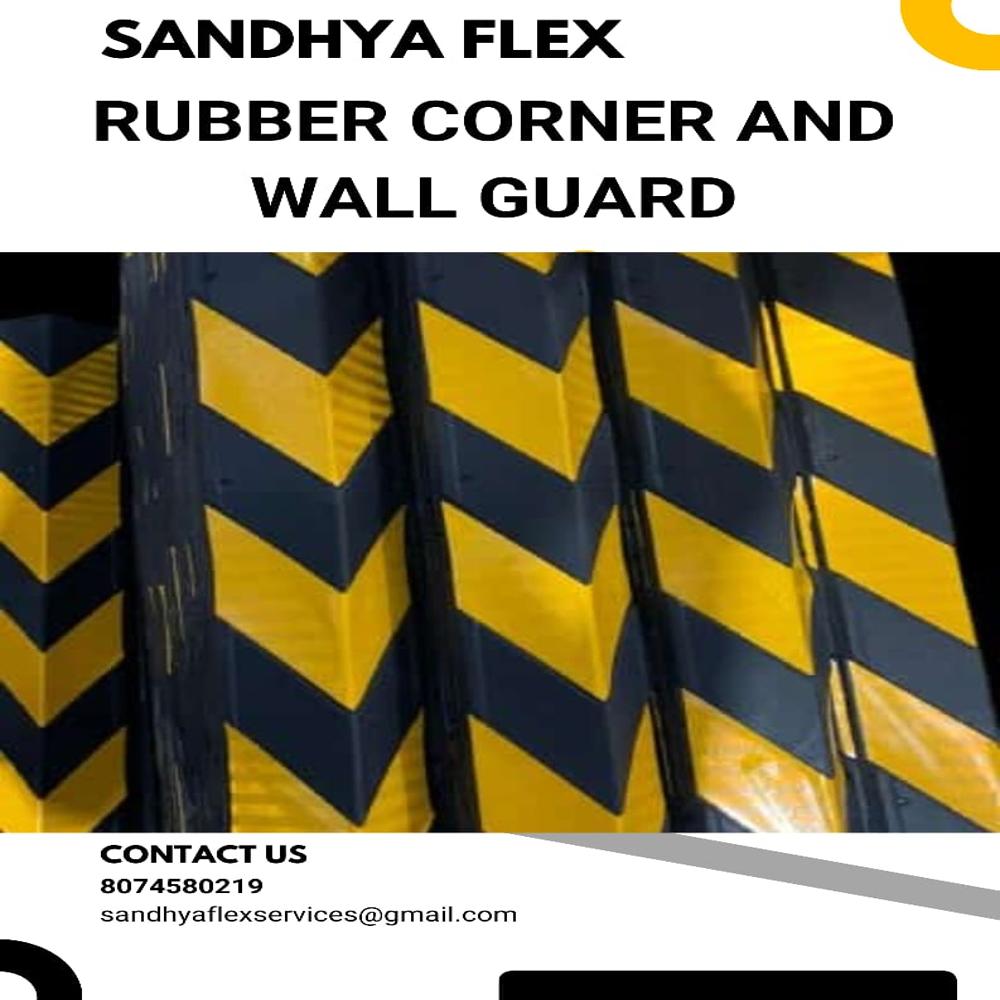 Rubber Corner Guard - Color: Yellow & Black