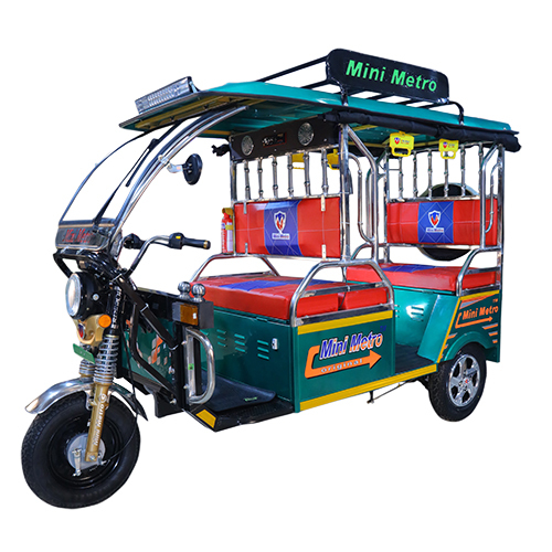 Sea Green SS Mini Metro Electric Rickshaw